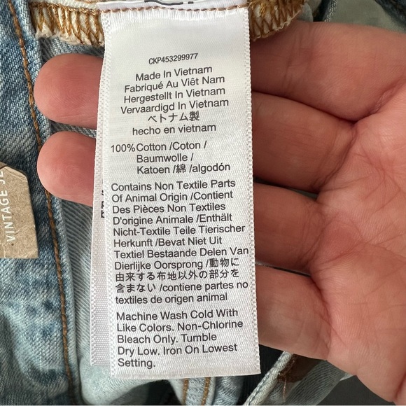 NEW NWT Madewell Curvy Perfect Vintage Jean In Fitzgerald Wash - Picture 12 of 13